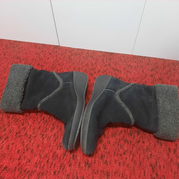 Easy Spirit Winter Boots Suede Black Size 7.5W - Picture 7 of 14
